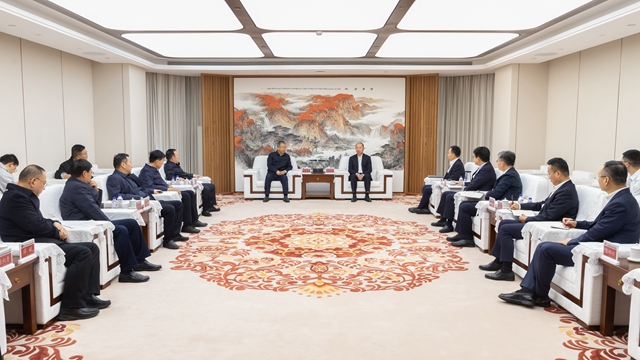 莫鼎革會(huì)見渭南市委副書記、市長陳曉勇